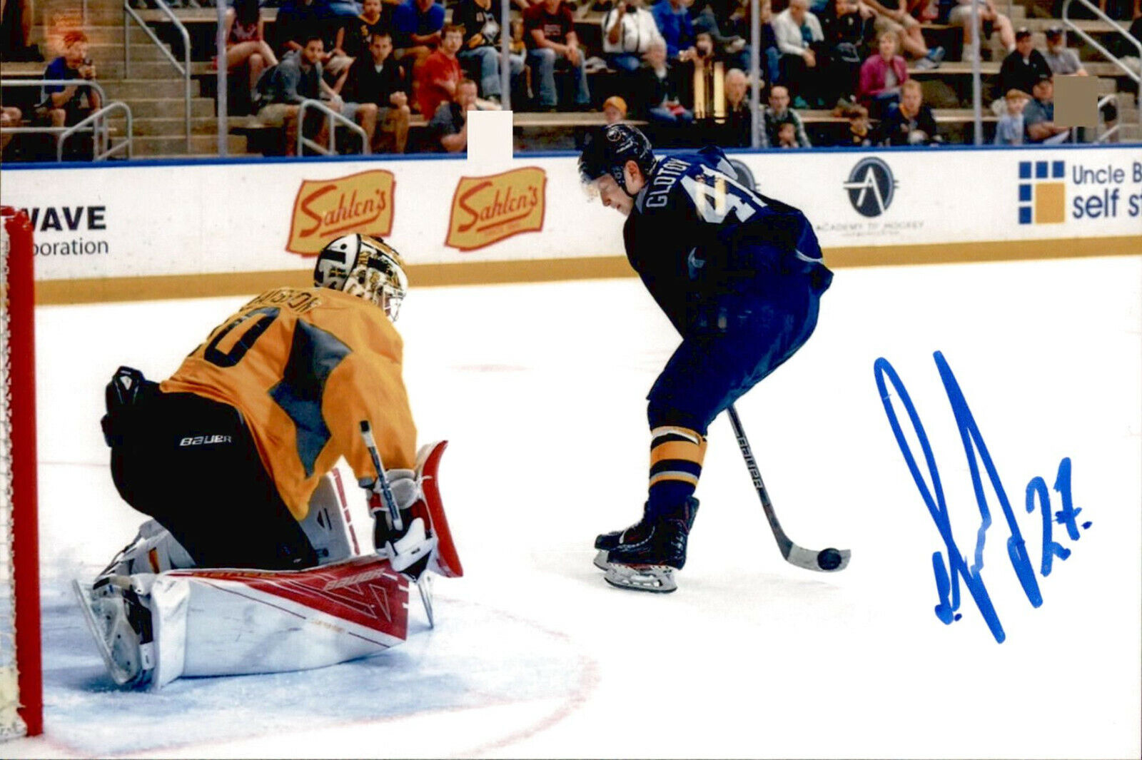 Vasily Vasili Glotov SIGNED 4x6 Photo Poster painting BUFFALO SABRES #2