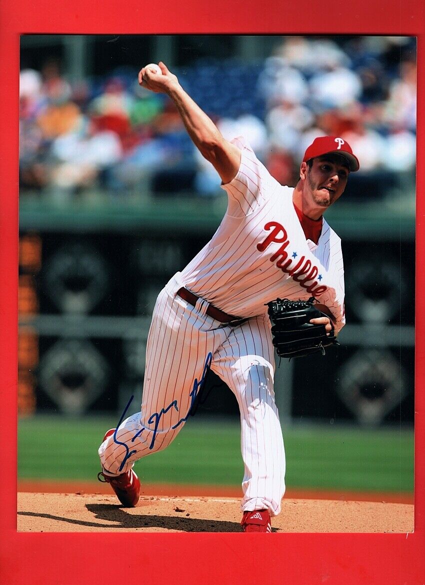 2010-11 SCOTT MATTIESON -PHILLIES AUTOGRAPHED COLOR GLOSSY 8X10