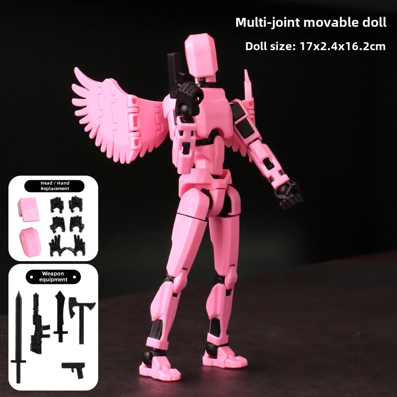 Lucky Doll 13 Joint Movable 3D Printing Doll Toy 3rd Generation Dummy Doll DIY Whole Body Decompression Artifact