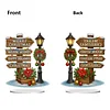 2D Flat Christmas Print DIY Diamond Painting Desktop Ornaments Kit Table Decor