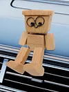 Shaking Wooden Man Figurine Handmade Car Ornaments Action Figure Creative Gifts