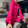 Gioiacombo&trade; Nuova camicia elegante a maniche lunghe da donna senior
