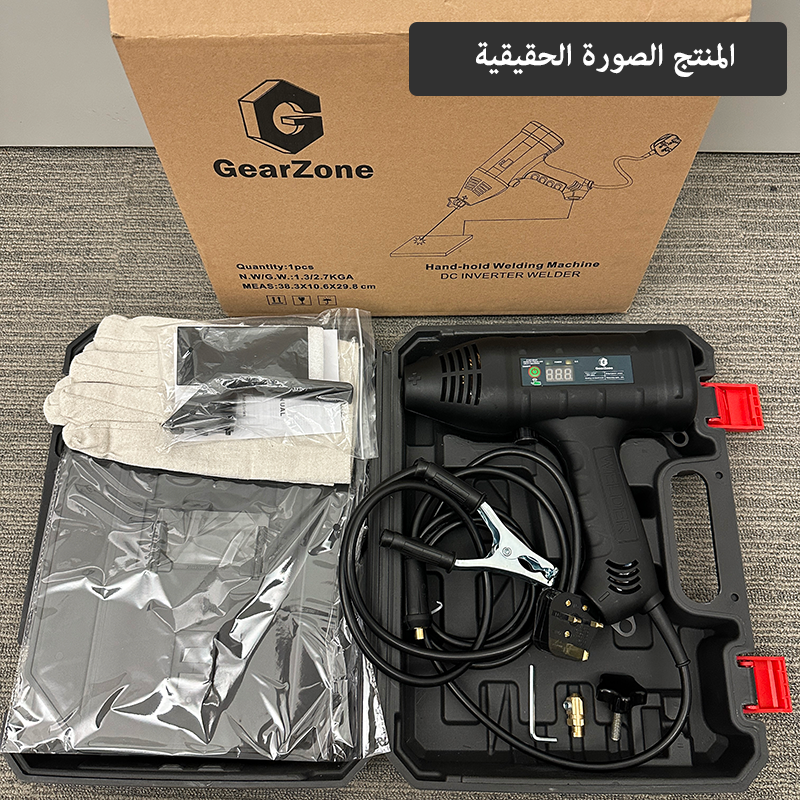 220V-60Hz-3000W ماكينة لحام كهربائية محمولة محمولة باليد آلة لحام ذكية رقمية أوتوماتيكية  ، مع مقبض التعديل الحالي ، وخفيفة الوزن ويسهل حملها