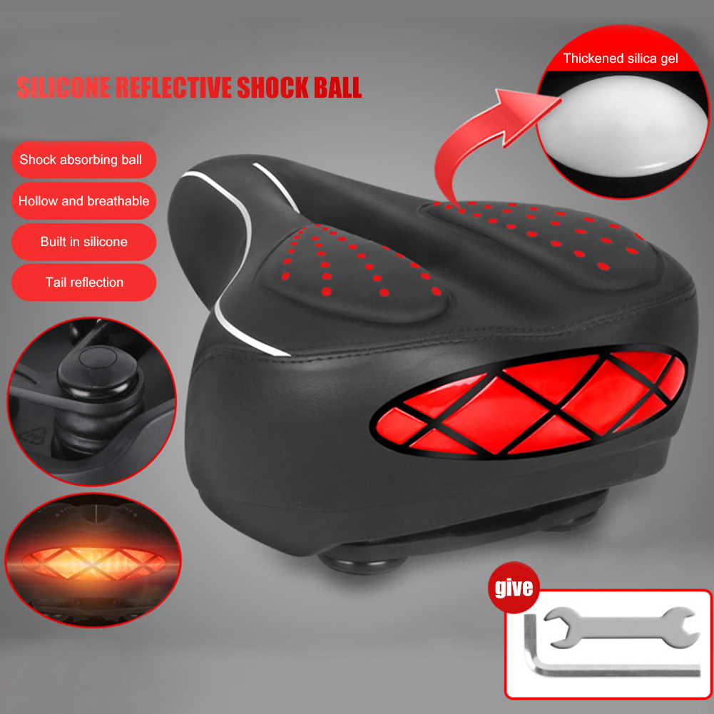 

Thickened Reflective Bicycle Saddle Comfort MTB Bike Soft Seat Cushion, 501 Original