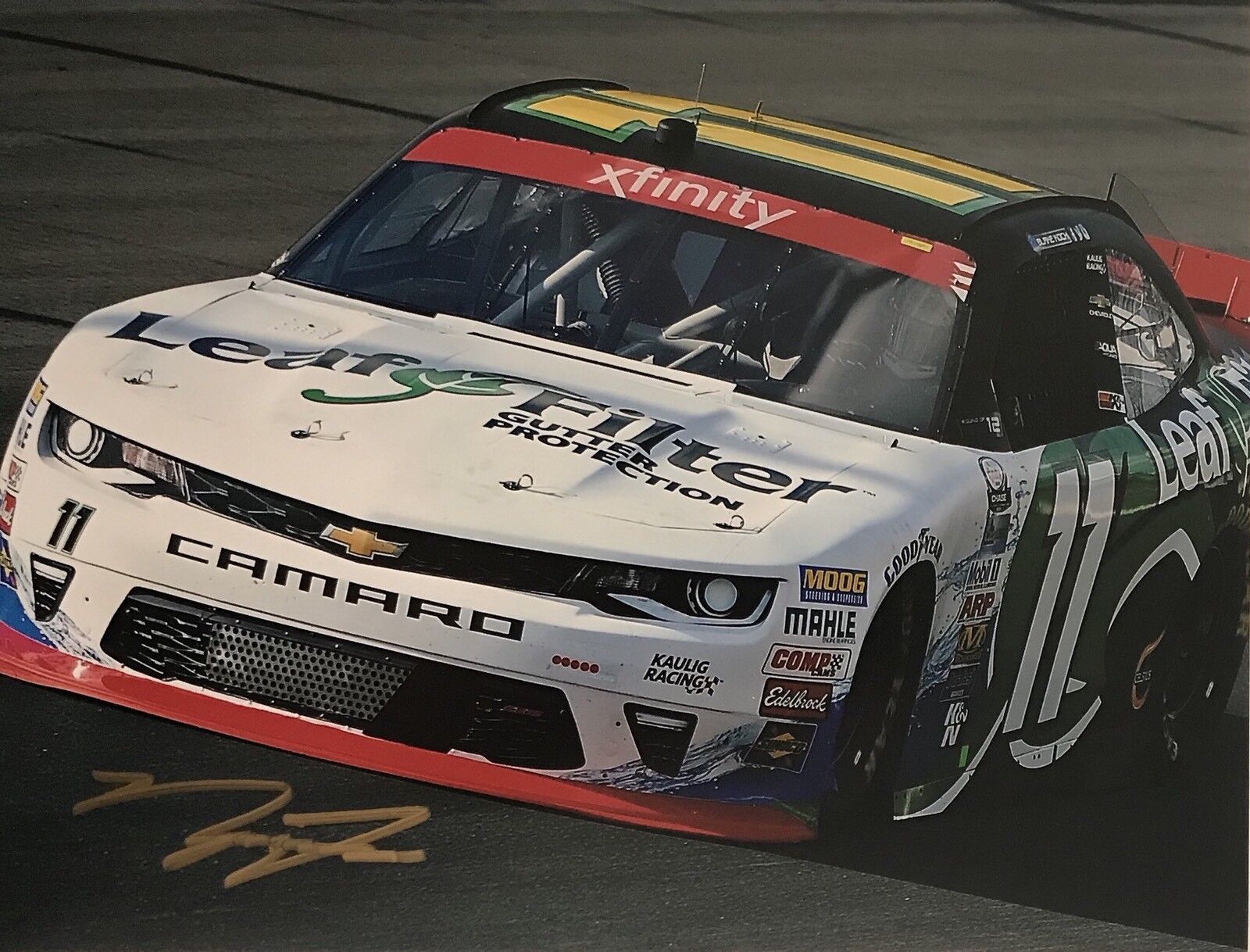 Ryan Truex Signed Autographed NASCAR 8x10 Photo Poster painting Leafguard #11 Coa