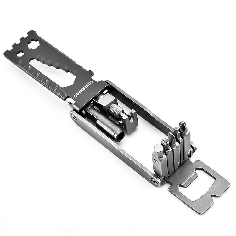 Folding Stainless Steel 15 In 1 Multi-Function Tool