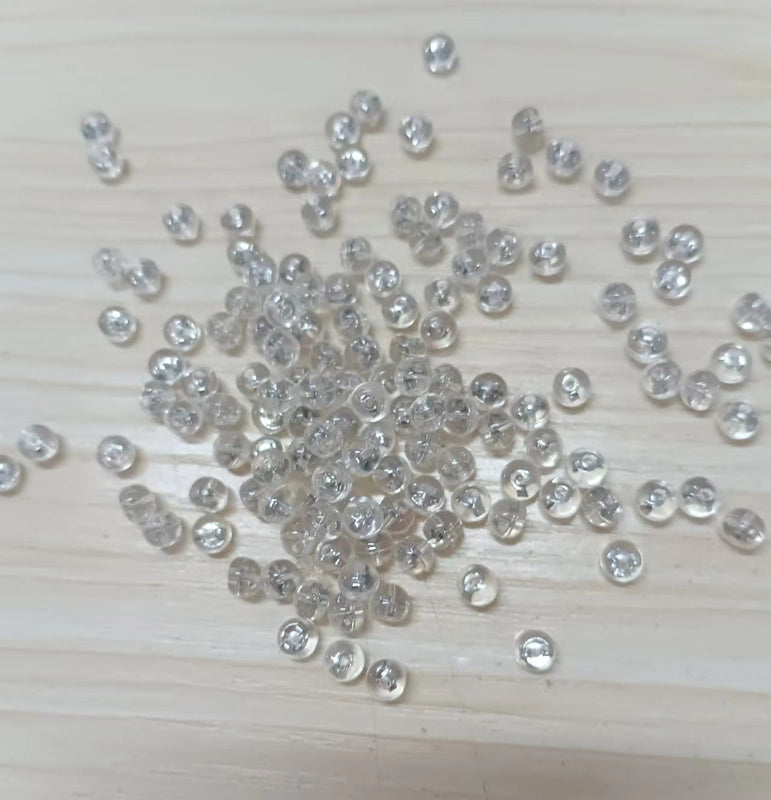 1 Pair Diameter 5mm 925 Sterling Silver Silica Gel Ear Nuts Earring Accessories