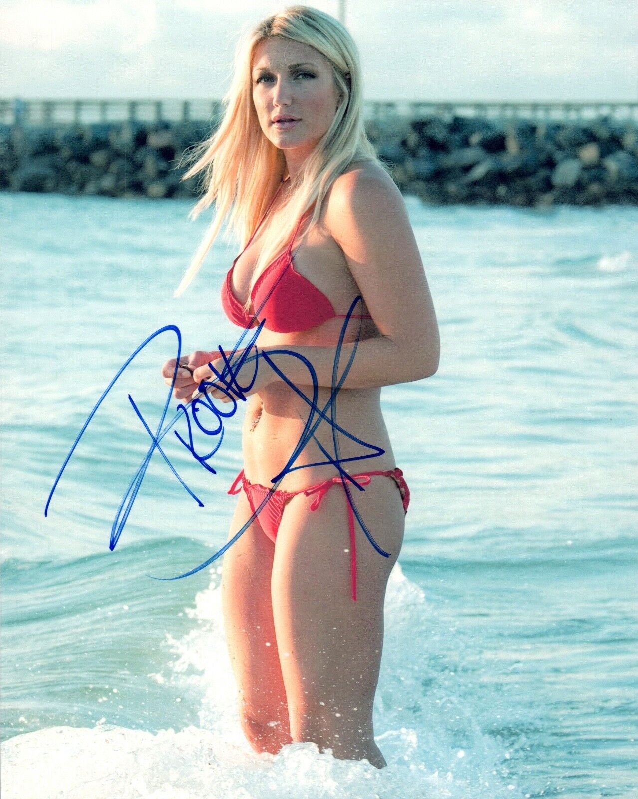 Brooke Hogan Signed Autographed 8x10 Photo Poster painting Hot Sexy Model COA AB