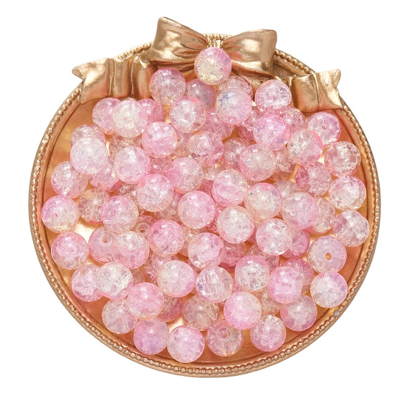 50 PCS/Package Diameter 10mm Diameter 4mm Diameter 8mm Glass Solid Color Jewelry Accessories