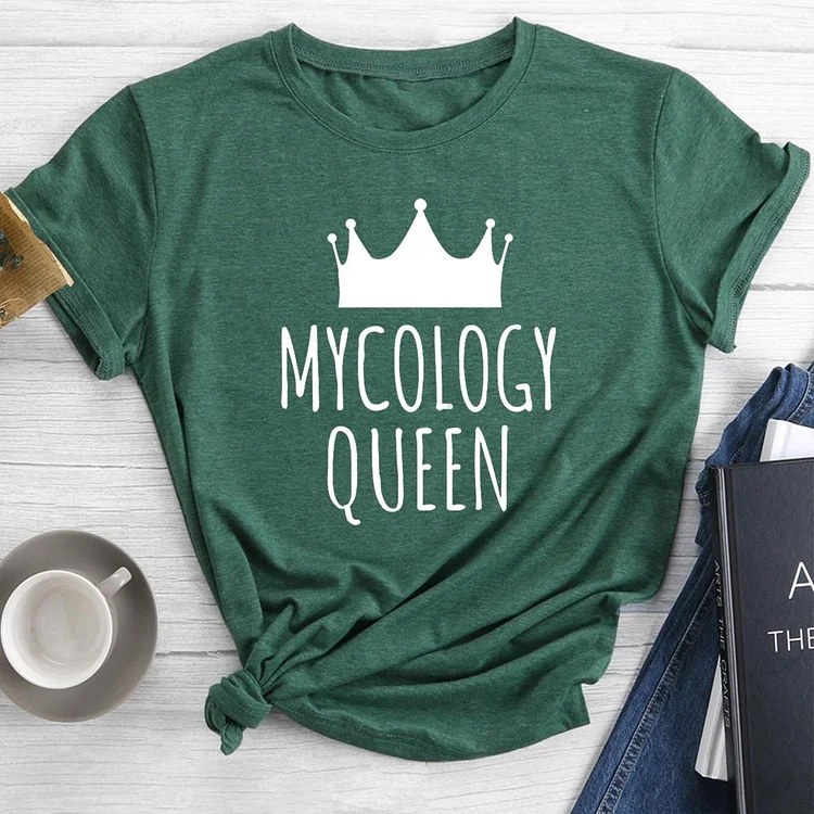 Mycology Queen Round Neck T-shirt