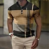 Gioiacombo™ Polo da uomo a maniche corte a blocchi di colore alla moda