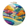 4 Set Colorful Landscape Series- Embroidery Kits