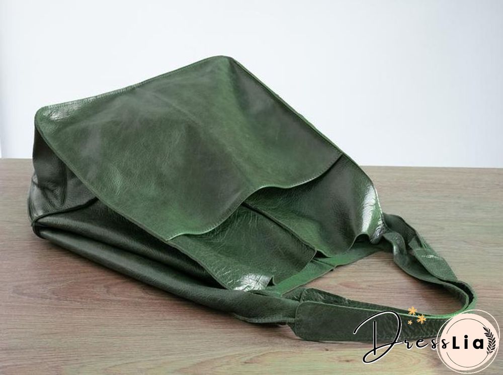 Brown Leather Womens Tote Bags School Handbags