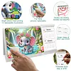 2027-2028 Two-Year Diamond Painting Calendar Kit, 13 Exquisite Multicolor Butterfly And Floral Illustrations, Large Size Desk Calendar, Mosaic Art Coil-Bound Desktop Planner