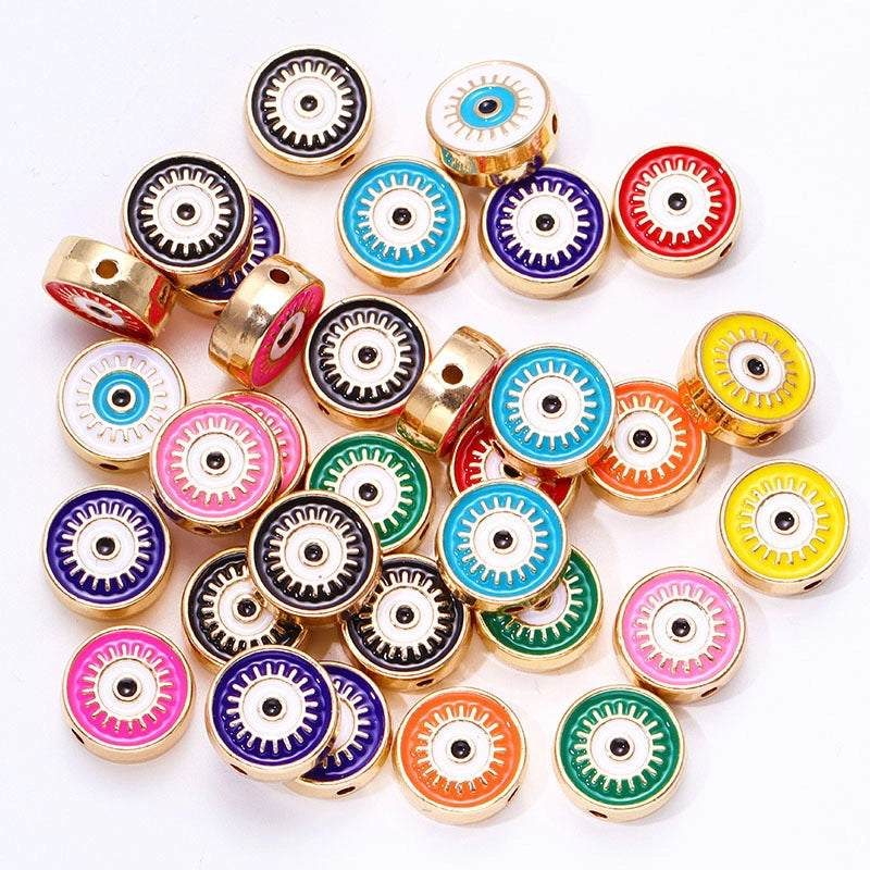 20 PCS/Package 12mm Alloy Devil’s Eye Jewelry Accessories
