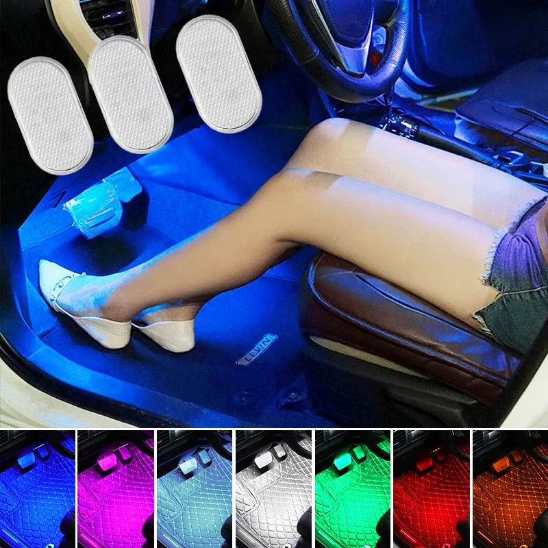 Samochodowe oświetlenie nastrojowe światło dotykowe wnętrze samochodu oświetlenie skrzyni ogonowej samochód czujnik dotykowy czytanie światła LED;