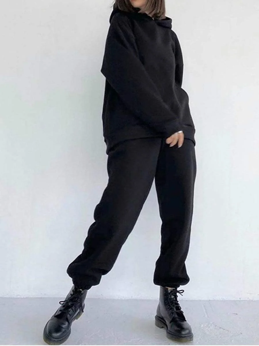 Fashion Long-sleeved Sports Casual Sweater Suit