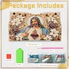 Peinture en PU pour la bo&icirc;te de mouchoirs DIY de No&euml;l en perles et diamants 25x15,5cm