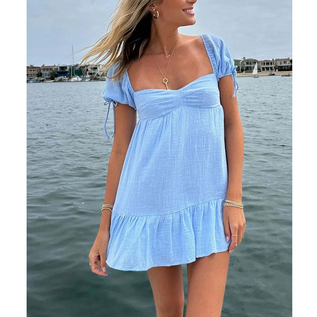 Girl Plain Up In The Stars Breakfast Mini Dress