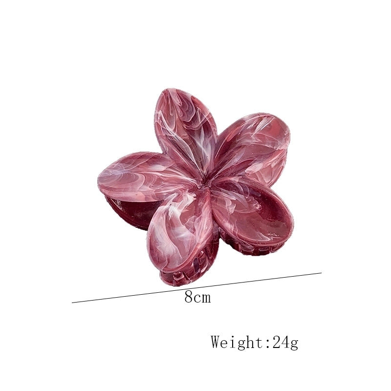 Women’s Sweet Minimalist Flower Resin Hair Claws