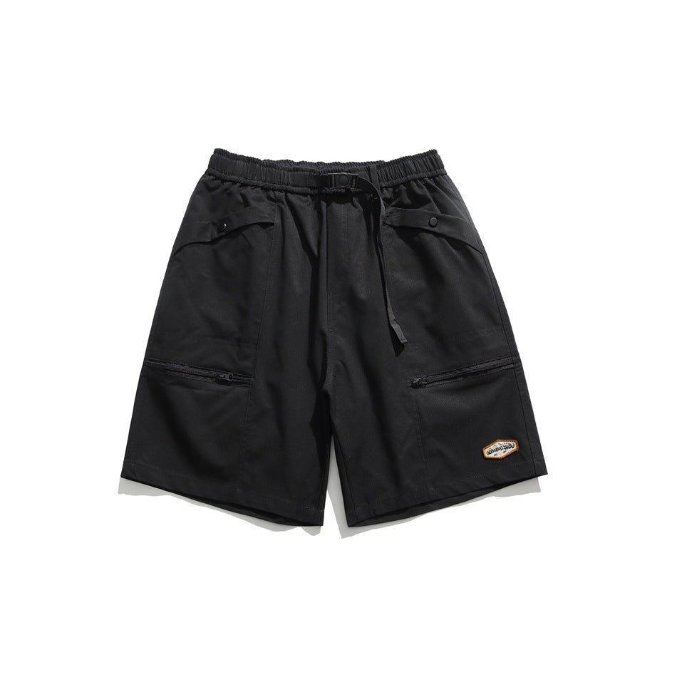 Mountain Vintage Zipper Workwear With Pocket Shorts