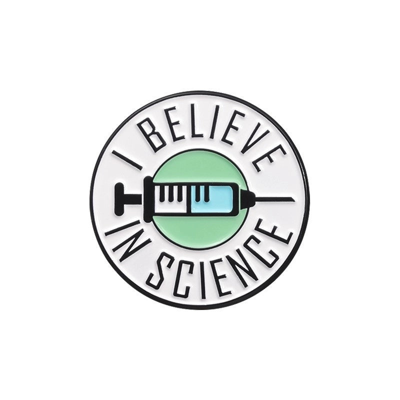 IG Style Pin Geometric Letter Alloy Stoving Varnish Plating Unisex Brooches