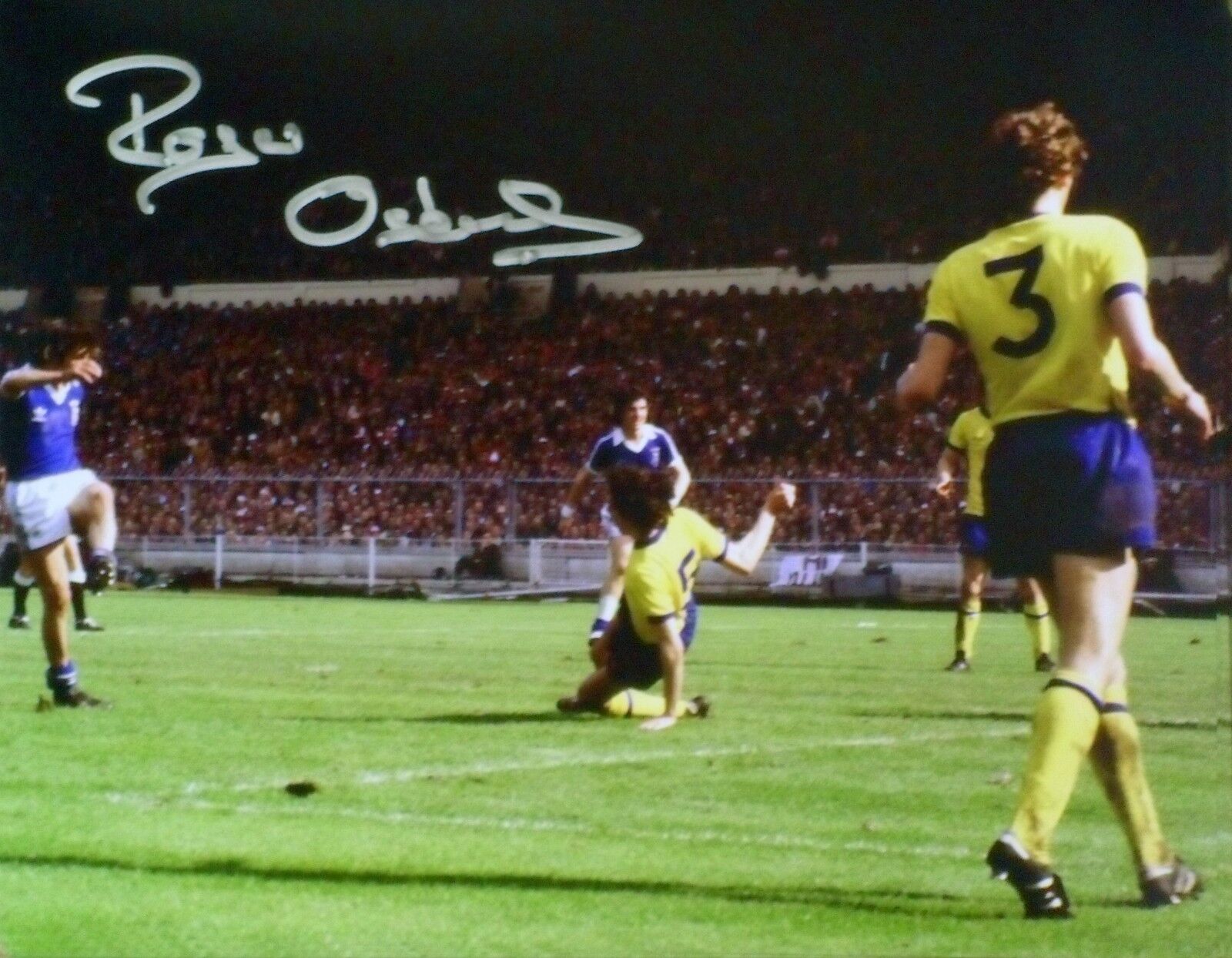 ROGER OSBORNE SIGNED IPSWICH TOWN 1978 FA CUP FINAL Photo Poster painting v ARSENAL COA & PROOF