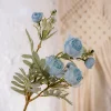 7 Heads Ranunculus Berry Artificial Stem Flower