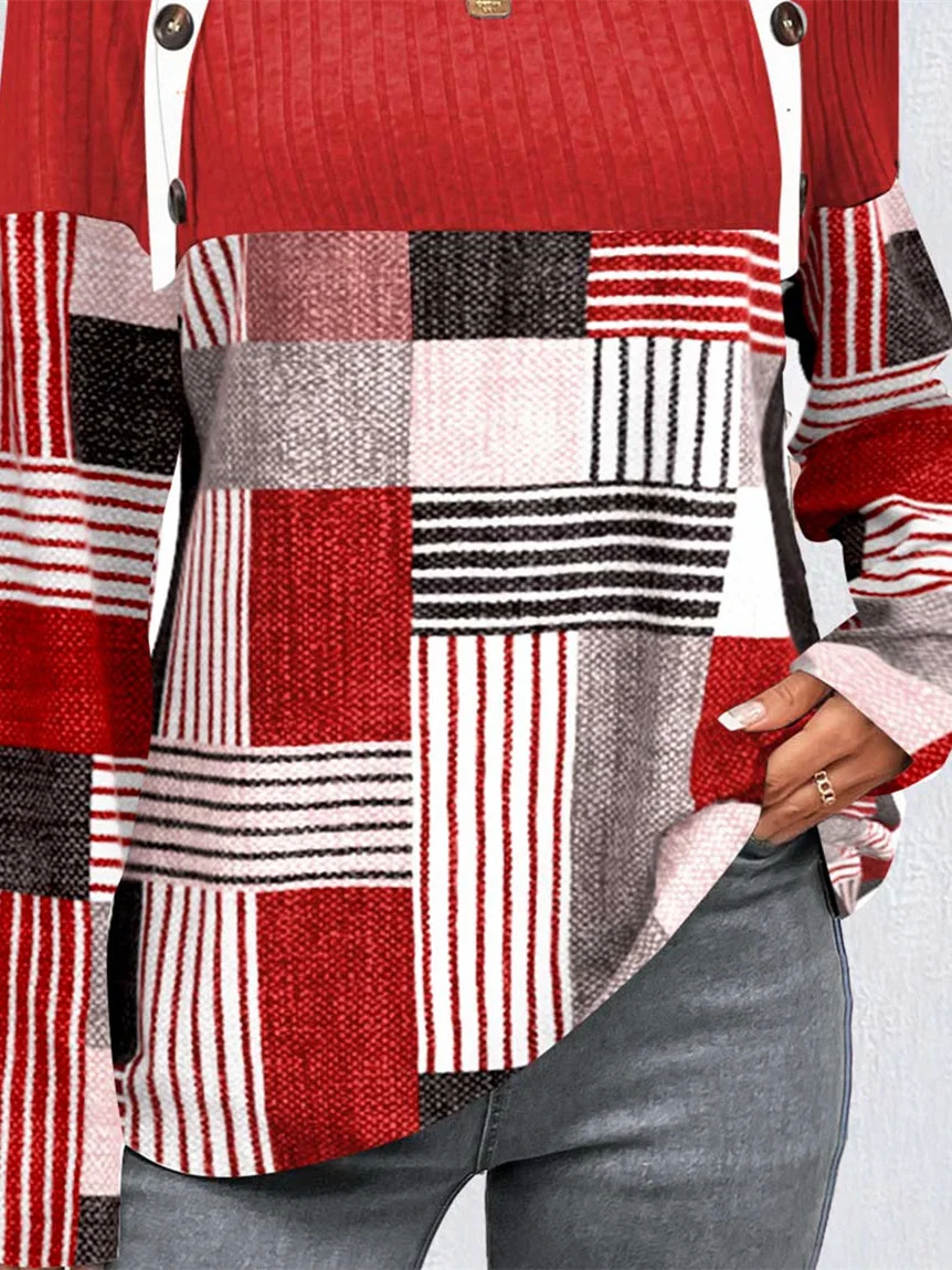 Women Half Sleeve V-neck Solid Color Dress