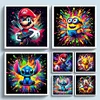 (Multi-Style) Mario Minion Stitch Pikachu-11CT Stamped Cross Stitch 40*40cm