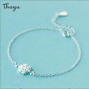 Thaya 925 Silver Snowflake Bracelet