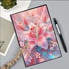 DIY Flowers A5 Special Shaped 50 Pages Diamond Painting Notebook