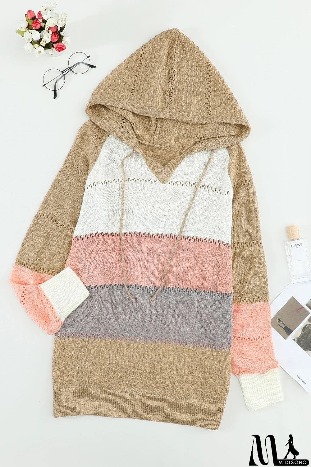 MidiSono - Classic Beach Bonfire Knitted Hoodie