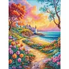 Flowers Landscape-11CT Stamped Cross Stitch 40*55cm/15.75*21.65in tapestrymarket