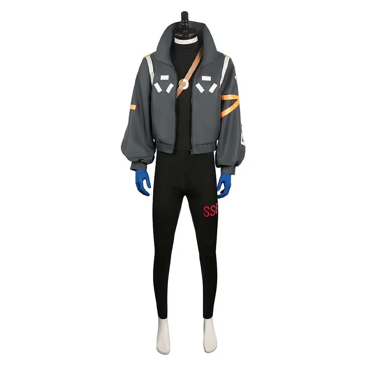 One Piece Egghead Arc Roronoa Zoro Gray Coat Set Outfits Cosplay Costume Halloween Carnival Suit
