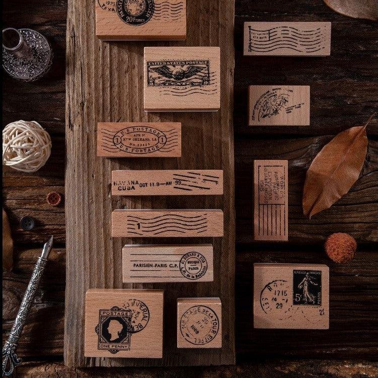 Postmark Vintage Wooden Stamps-Himinee.com