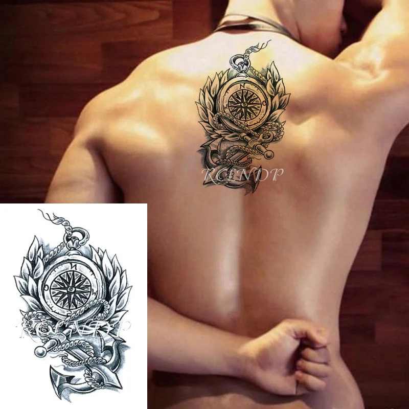 Waterproof Temporary Tattoo Stickers on Body Tribal Totem Fake Tatto Flash Tatoo Back Leg Arm belly big size for Women Men girl