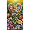  Love Flowers-Partial Special Diamond Painting-40*70CM-Large Size