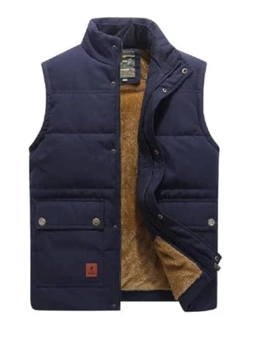pornhint Pornhint Men's Large Size Clothing Winter Vest Jackets Sleeveless Coat 2023 Fur Fashion Big Size 8xl Male Warm Waistcoat Fleece Vest Men