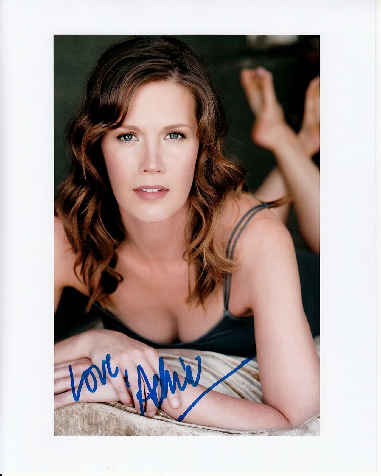 ADRIA TENNOR hand-signed SEXY BAREFOOT 8x10 CLOSEUP authentic w/ UACC RD COA