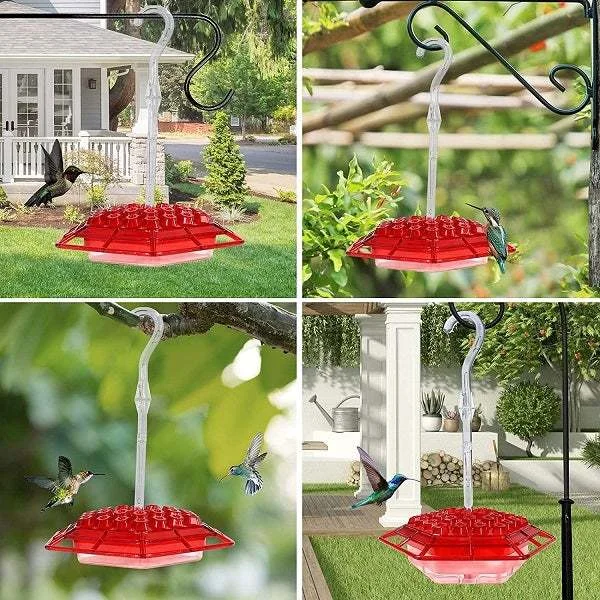 Hummingbird Feeder With Perch And Built-in Ant Moat