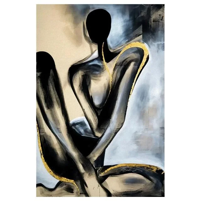 Abstract Nude In Black