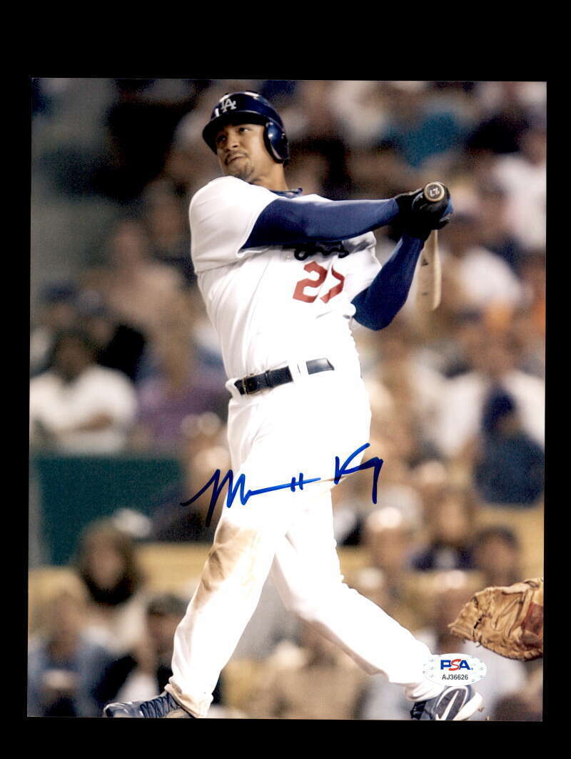 Matt Kemp PSA DNA Coa Signed 8x10 Photo Poster painting Dodgers Autograph