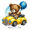 DIY Car Balloon Bear Acrylic Special Shape Diamond Painting Desktop Ornaments