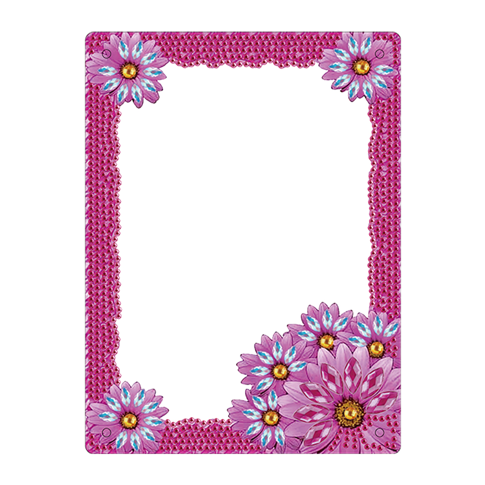Special Shape Flower Table Top Diamond Painting Photo Frame for Home Office
