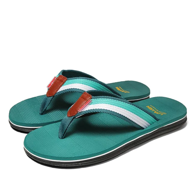 Men's Slippers 2021 New HUCHAO Outdoor Sandals American Fashion Outer Wear EVA Beach Shoes Summer Indoor Flip Flops Size 40-44