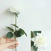 Real Touch Moisture Single Head Rose Quality Artificial Flower