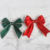 Two-sided Golden Edge Christmas Decor Festive Green Red Golden Ribbon 3.8cm x 9m