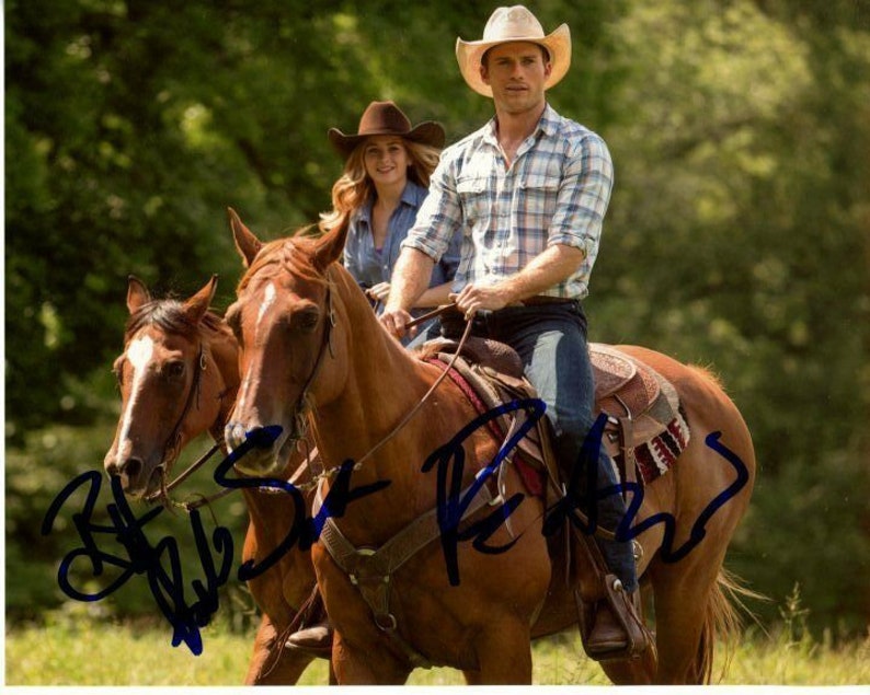 Britt robertson and scott eastwood signed the longest ride 8x10 Photo Poster painting