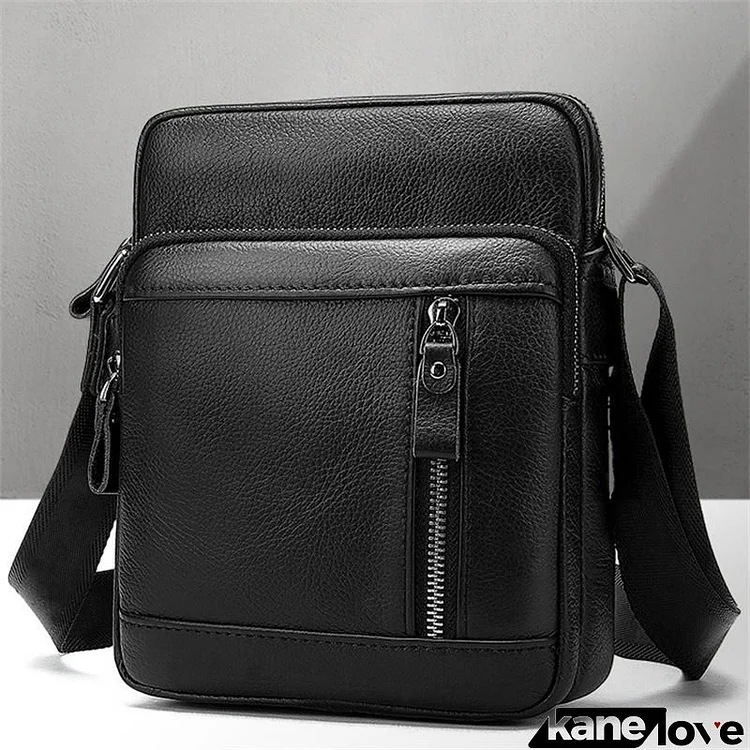 Men's Multifunctional Large Capacity Leather Crossbody Bag